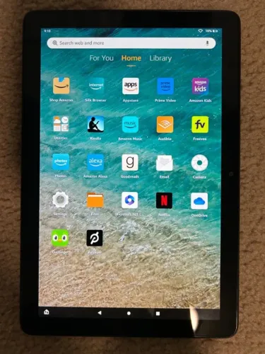 Tablet Amazon Fire HD 10 polegadas praticamente sem uso