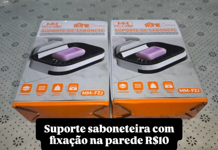 Suporte saboneteira com fixação