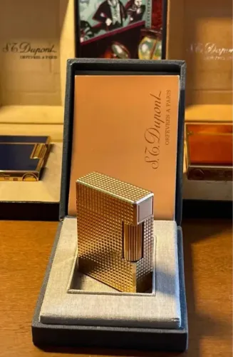 Isqueiro Banhado a Ouro Du Pount Ligne 1 BR