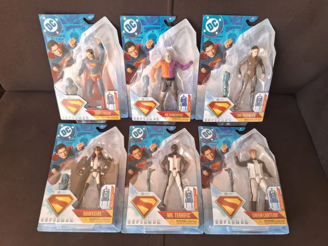 Superman 2025 Spin Master Figure Mulher Gavião Metamorfo Lanterna Verde Sr Incrível Sunny