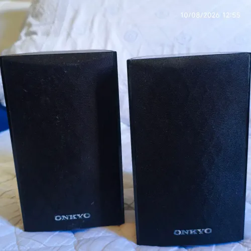 Par de caixa surround onkyo skr 380 120w 6 ohms (usado)