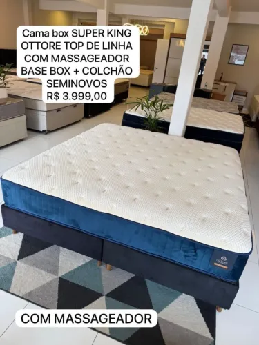 Colchão KING TOP COM MASSAGEADOR - Entrega GRÁTIS! 