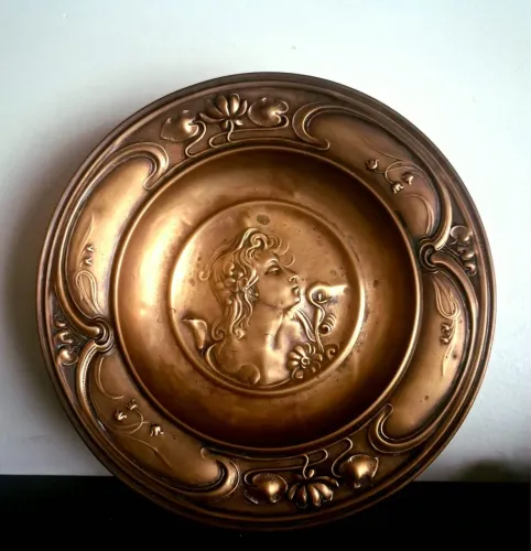 Fruteira Centro de Mesa estilo Art Nouveau - Circa 1900 assinada