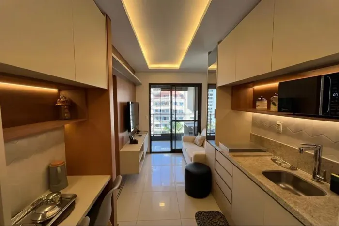 Apartamento mobiliado à venda na pituba