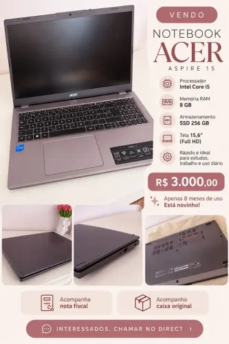 Notebook Acer i5