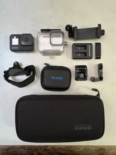 GoPro Hero 8 Black Impecável + Cartão SanDisk 256GB + Kit Acessórios Completo
