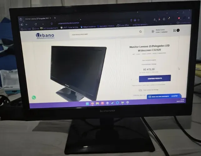 Monitor VGA LENOVO LS1920WG 19" 1366x768 60Hz