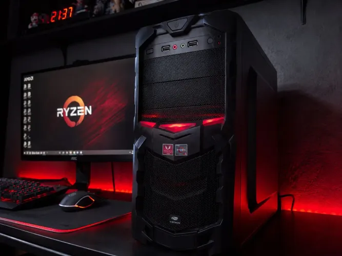 PC Gamer Ryzen 5 3400G + 8GB RAM | Roda Valorant, Fortnite, CS2 | SSD