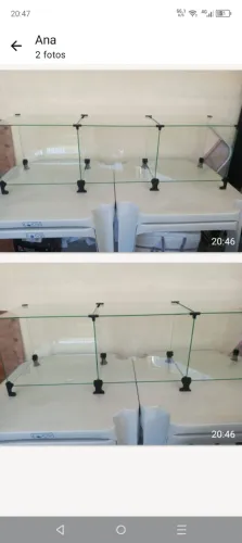Estante balcão de vidro