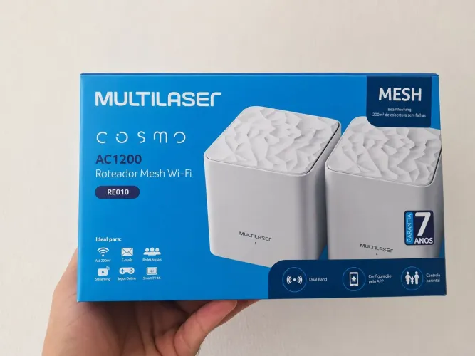 Par Roteador Mesh Multilaser Cosmo AC1200 - Ler descrição