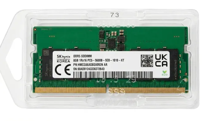 Memória Sk Hynix Notebook 8gb 1rx16 Ddr5 5600mhz (1x8gb)