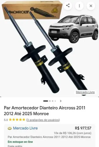 Amortecedores Air Cross