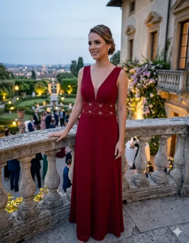 Vestido marsala festa 42 lindíssimo 