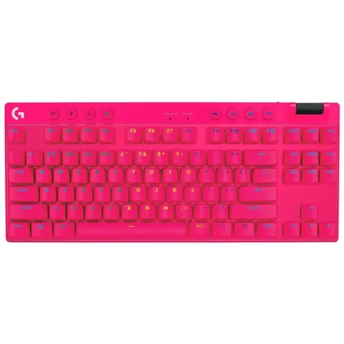 Teclado Gamer Sem Fio Logitech G PRO X TKL LIGHTSPEED MAGENTA