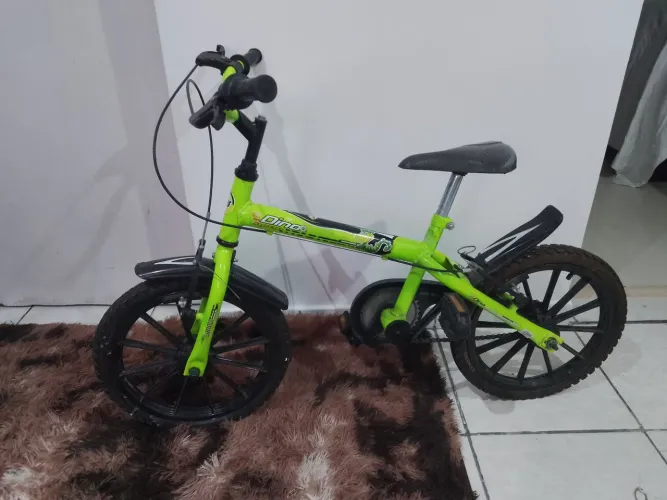 Bicicleta aro16 Verde Neon dino