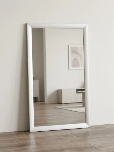 Espelho Grande com Moldura de Alumínio - 120 cm x 60 cm