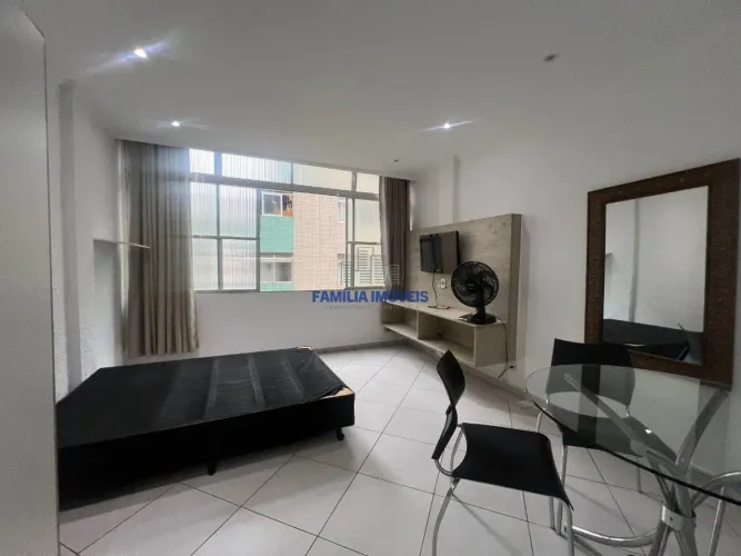Kitnet mobiliado para alugar 1 quarto Pompéia em Santos SP