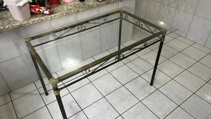Mesa de Jantar de vidro