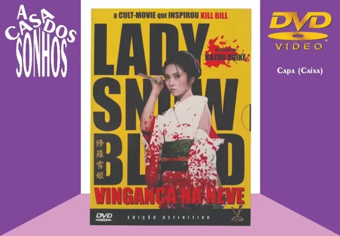 Box DVD Lady Snowblood 2 Filmes completo - 2 Discos Digipack