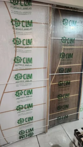 Porta de madeira clm completa 