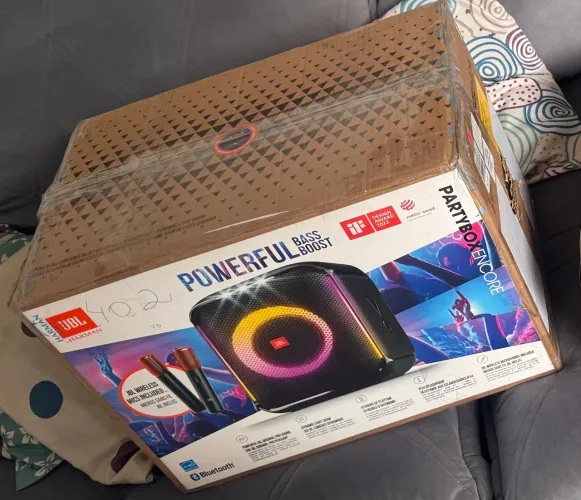 JBL Partybox Encore com Bluetooth - Karaokê NOVA