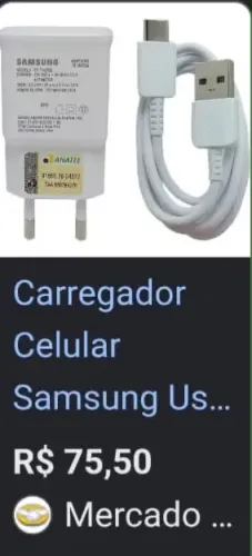 Carregador e fone original