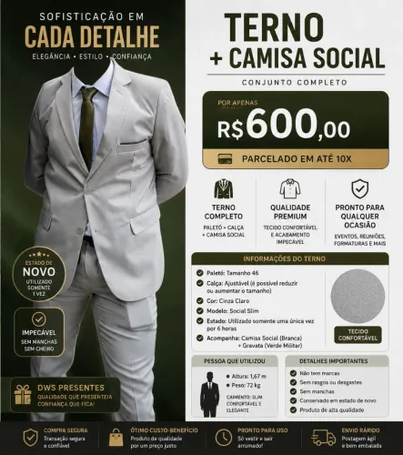 Terno + Camisa Social