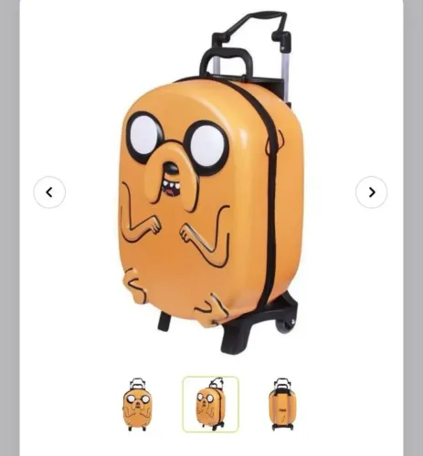 Mochila com rodinhas jake hora de aventura