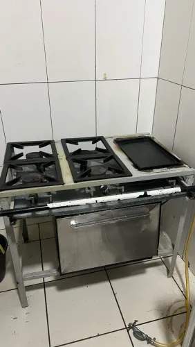 Fogao industrial 4 bocas com forno