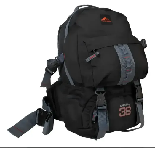 Mochila Crampon 38L Trilhas & Rumos Impermeável - Preta 