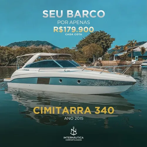 Cimitarra 340 Ano 2015 2 Motores Novos Mercruiser 270 CV
