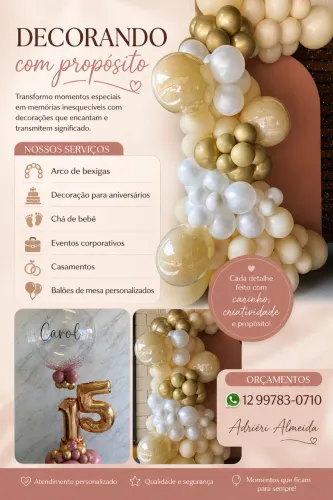 Decoração- arco de bexigas -