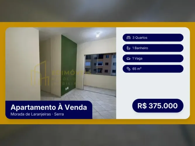 Apartamento ventilado e iluminado em Morada de Laranjeiras, venha conhecer!