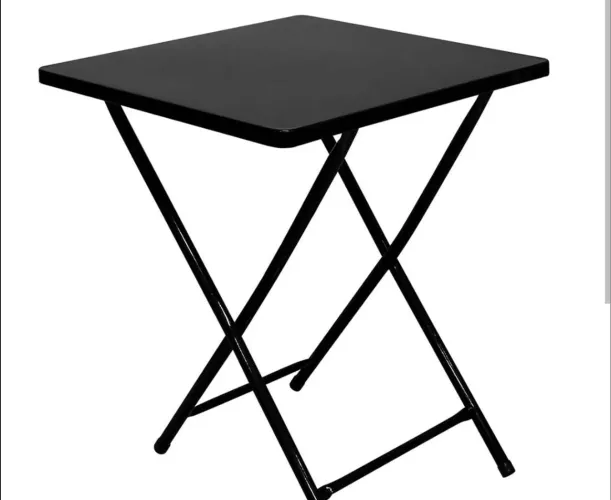 Mesa dobrável de bar preta