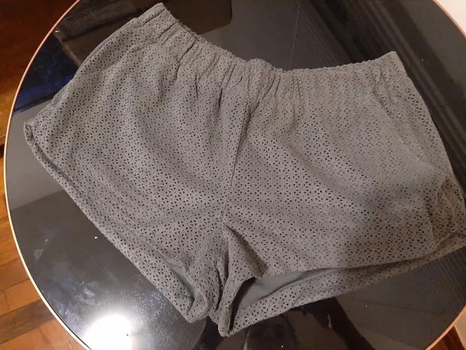 Shorts zara mini Shorts cinza jumbo férias praia piscina mala férias 