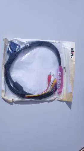 Cabo VGA para RCA (Áudio e Vídeo) - Novo