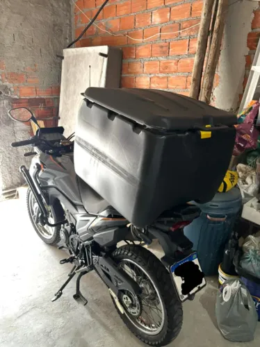 Baú 140 Litros Com Suporte Universal Icbras Motoboy Entrega