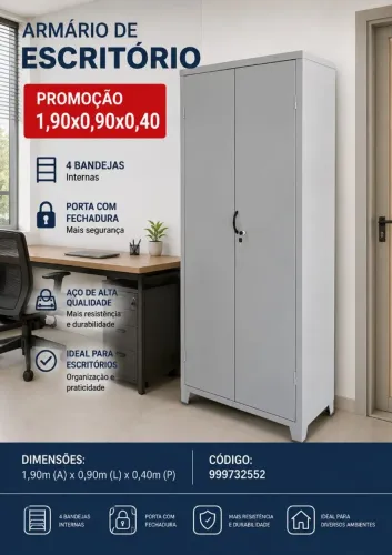 Armario com chaves novos com 4 bandejas pronta entrega