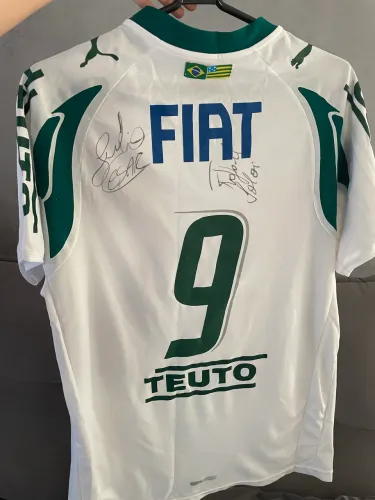 Camisa Goiás Esporte Clube Oficial 2008 autografada