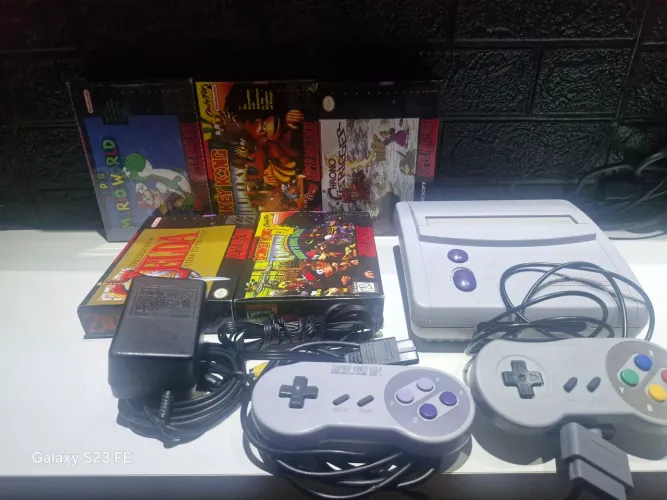 Super Nintendo baby completo com jogos