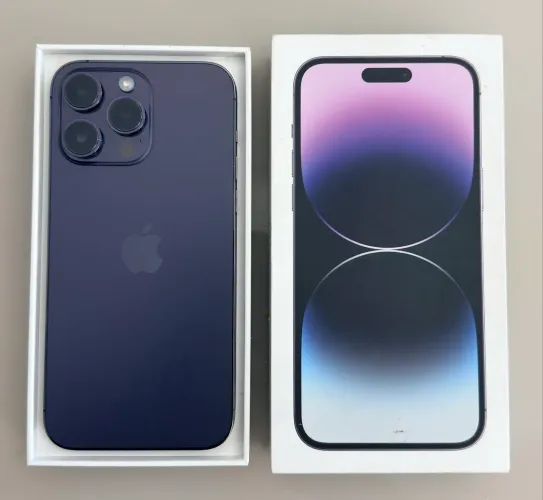 iPhone 14 Pro Max 128gb roxo original nunca aberto com caixa. Muito novo.