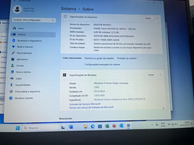 Notebook Samsung