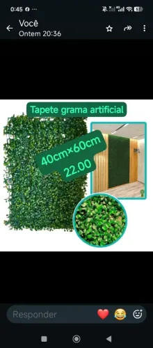 Tapete grama atificiial 60+40