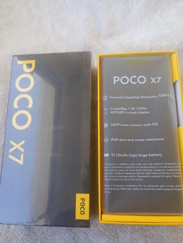Poco X7 Novo na caixa