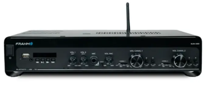 Amplificador Frahm Slim 4100 G5 Optical Bluetooth Preto