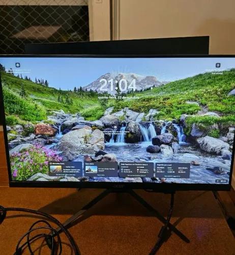 2 Monitores ACER Gamer Nitro KG243Y, 23.8", FULL HD 120Hz HDMI e VGA