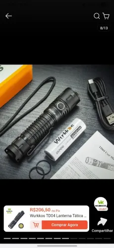 Lanterna Wurkkos td04 3000 lumens