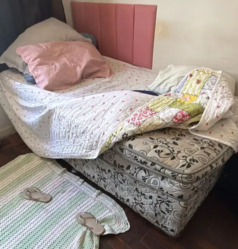 cama box solteiro, usada em bom estado