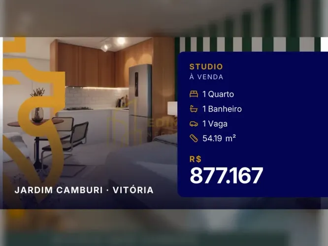Estilo de Vida Urbano: Studio em Jardim Camburi, Vitória, Próximo à Praia