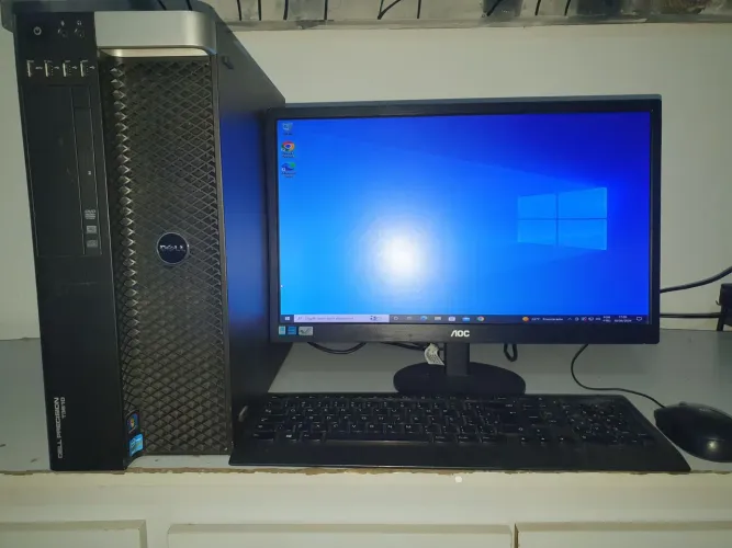 Servidor Dell Precision T3610 Intel Xeon E5-1620 3.70Ghz 16Gb Hd 500 Ssd 120Gb Usado!
